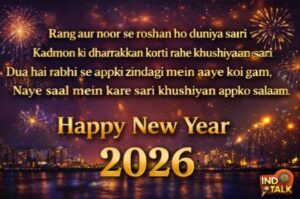 happy new year 2026 image shayari