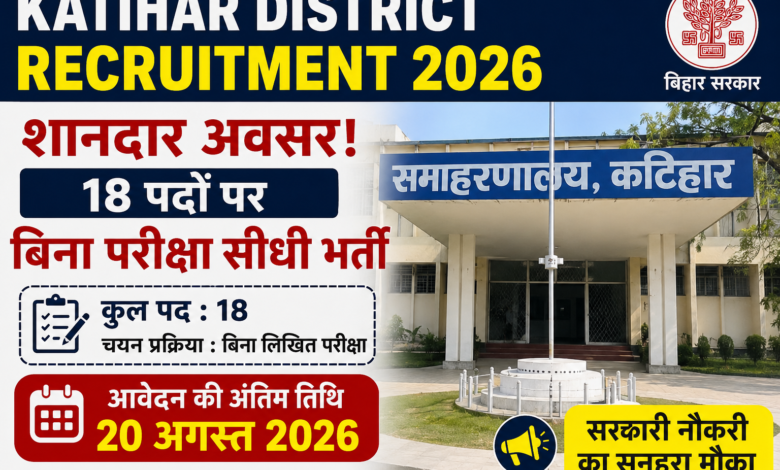 Katihar District Recruitment 2026